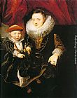 Famous Woman Paintings - Young Woman with a Child